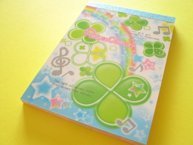 Photo1: Kawaii Cute V Large Memo Pad Q-LiA *Prism Clover (90179) (1)