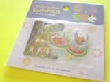 Photo: Kawaii Cute Waku Waku Summer Sticker Flakes Sack Gaia *W Summer 2 (468066-2)