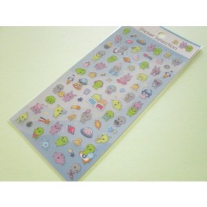 Photo: Kawaii Cute Design Stickers Sheet Gaia *Mystery Friends Aliens (466813-2)