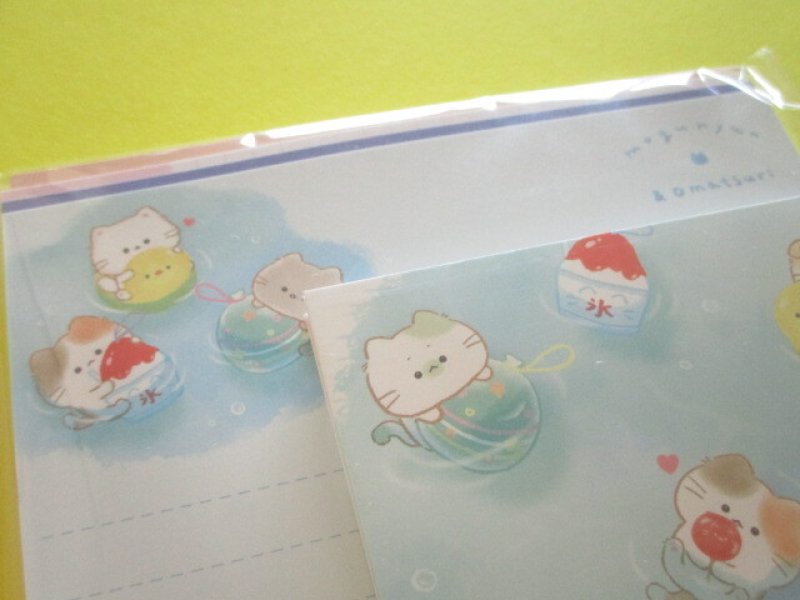 Photo1: Kawaii Cute Letter Set Mogu ♡Nyan Kamio Japan *Summer Festival (226622)
