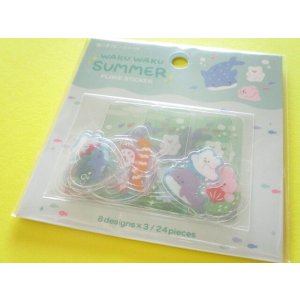 Photo: Kawaii Cute Waku Waku Summer Sticker Flakes Sack Gaia *W Summer 1 (468065-2)