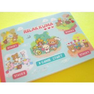 Photo: Kawaii Cute Large Memo Pad Rilakkuma San-x *Gaming Rilakkuma (MH27302)