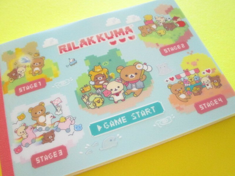 Photo1: Kawaii Cute Large Memo Pad Rilakkuma San-x *Gaming Rilakkuma (MH27302) (1)