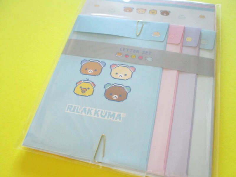 Photo1: Kawaii Cute Regular Letter Set Rilakkuma San-x *Gaming Rilakkuma (LH83701) (1)