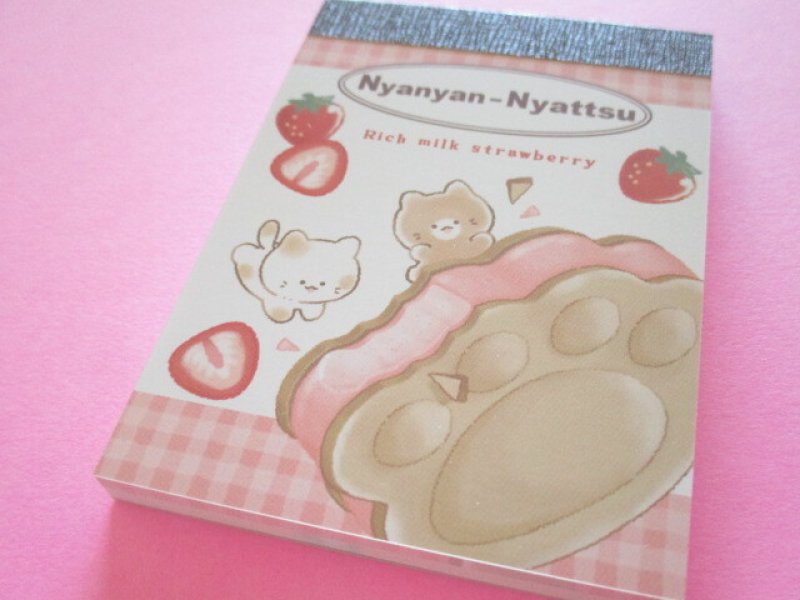 Photo1: Kawaii Cute Mini Memo Pad Crux *Nyanyan-Nyattsu (131705) (1)