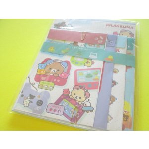 Photo: Kawaii Cute Regular Letter Set Rilakkuma San-x *Gaming Rilakkuma (LH83801)