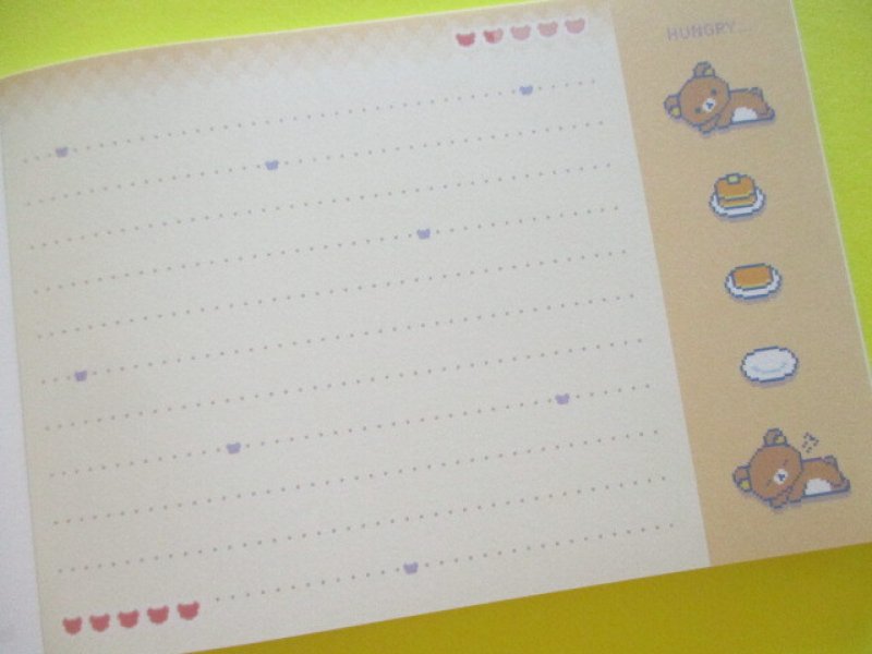 Photo1: Kawaii Cute Large Memo Pad Rilakkuma San-x *Gaming Rilakkuma (MH27301)