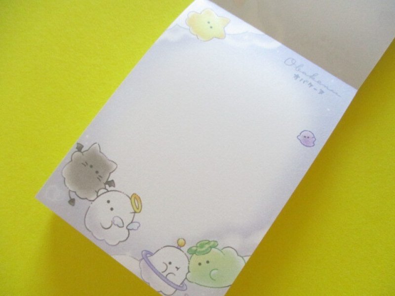Photo1: Kawaii Cute Mini Memo Pad Obakenu Crux *そらのうえ (132474)