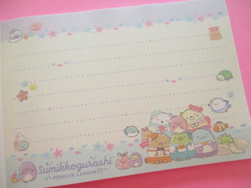 Photo3: Kawaii Cute Large Memo Pad Sumikkogurashi San-x *Penguin Lagoon (MH27502)