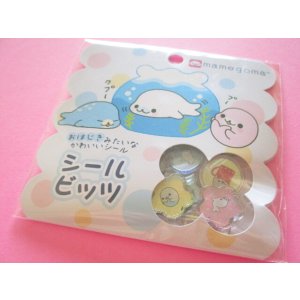 Photo: Kawaii Cute Seal Bits Sticker Ohajiki Flakes Sack San-x *Mamegoma (SE69008)