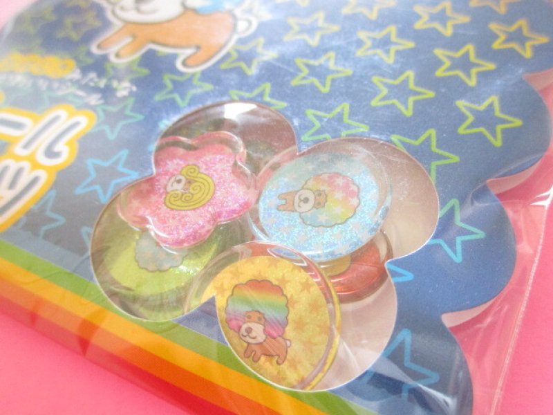 Photo1: Kawaii Cute Seal Bits Sticker Ohajiki Flakes Sack San-x *アフロ犬 (SE69004)