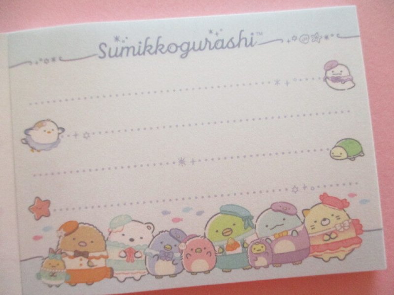 Photo1: Kawaii Cute Mini Memo Pad Sumikkogurashi San-x *Penguin Lagoon (MH27401-3)