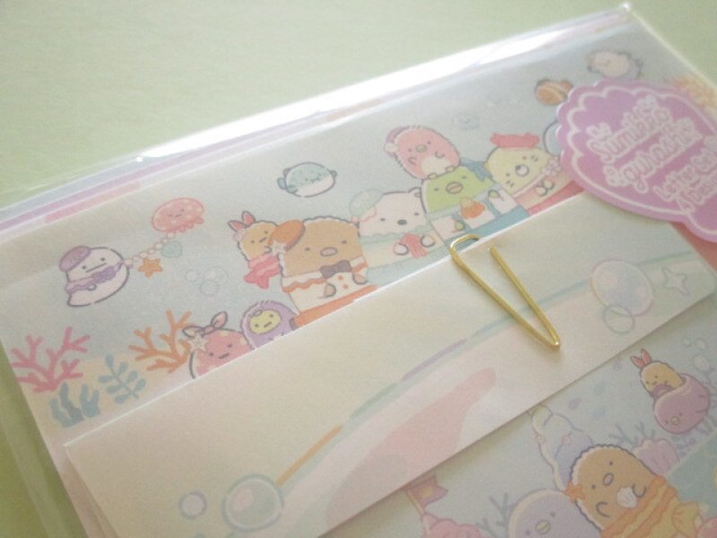 Photo1: Kawaii Cute Regular Letter Set San-x Sumikkogurashi *Penguin Lagoon (LH83901)