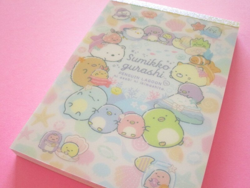 Photo1: Kawaii Cute Large Memo Pad Sumikkogurashi San-x *Penguin Lagoon (MH27502) (1)