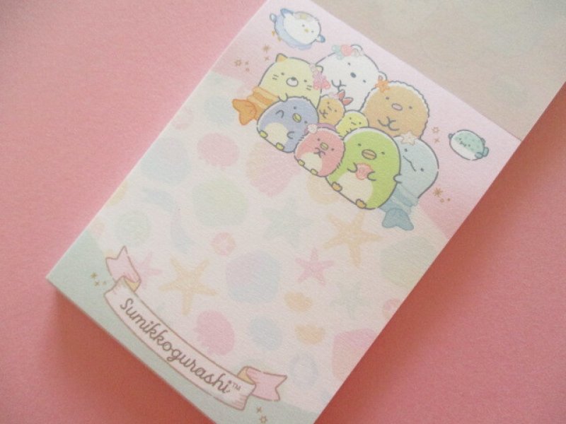 Photo1: Kawaii Cute Mini Memo Pad Sumikkogurashi San-x *Penguin Lagoon (MH27401-2)