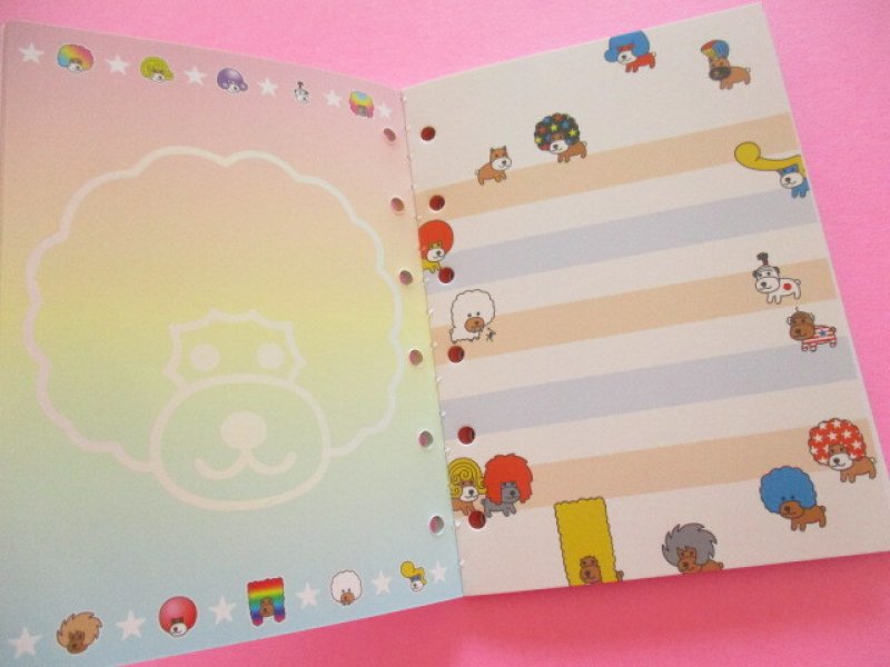 Photo1: Kawaii Cute Sticker Sheets for Binder San-x *アフロ犬 (SE68904)