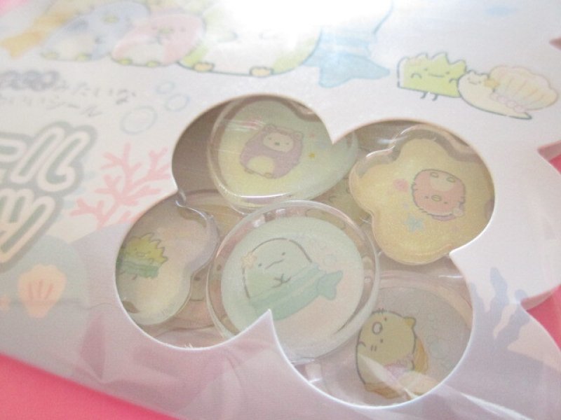 Photo1: Kawaii Cute Seal Bits Sticker Ohajiki Flakes Sack San-x *Sumikkogurashi (SE69009)