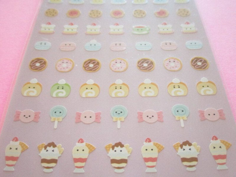 Photo2: Kawaii Cute たべられ隊 Stickers Sheet Gaia *Snacks (466798-1.or 467425)