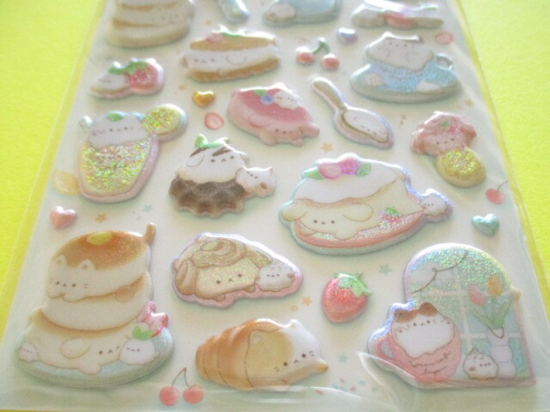 Photo2: Kawaii Cute めちゃキラ Puffy Stickers Sheet Q-Lia *Yuru Cafe Biyori (01032)