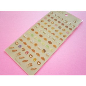 Photo: Kawaii Cute たべられ隊 Stickers Sheet Gaia *Bread (466798-2)