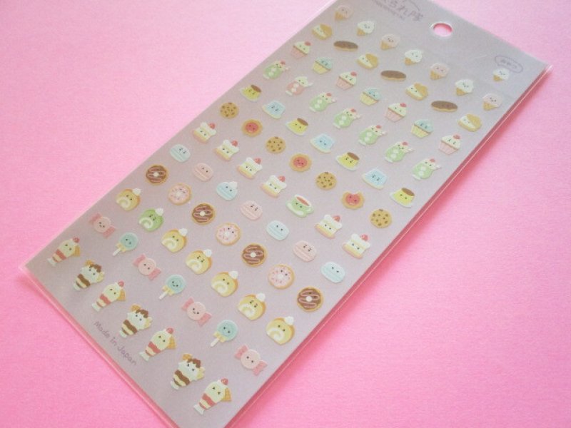 Photo1: Kawaii Cute たべられ隊 Stickers Sheet Gaia *Snacks (466798-1.or 467425) (1)
