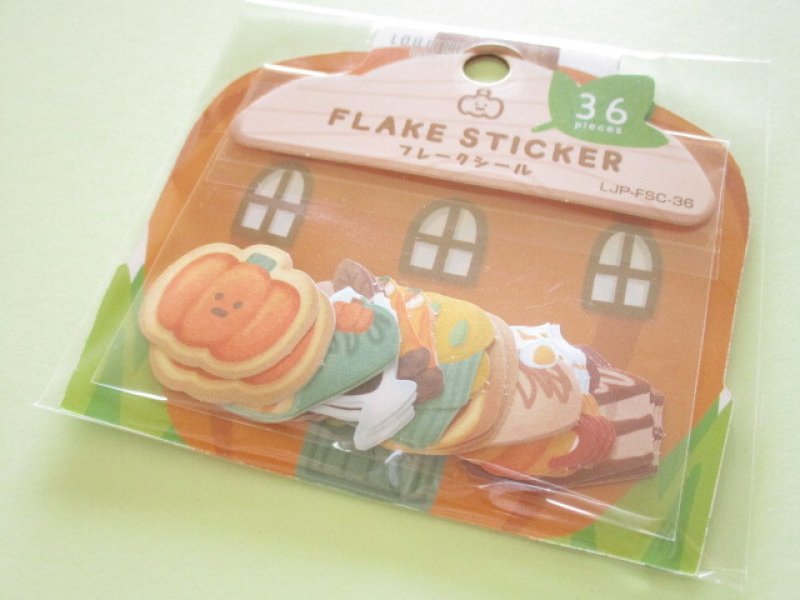 Photo1: Kawaii Cute Sticker Flakes Sack Do-Best *Autumn Sweets (LJP-FSC-36-2) (1)