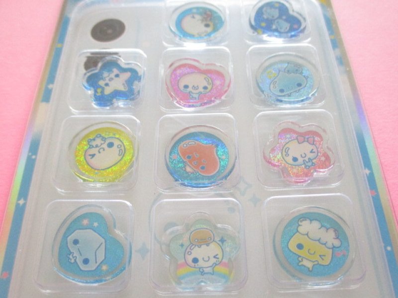 Photo1: Kawaii Cute Kira☆Koro Stickers Sheet KAMIO JAPAN *ぷくぷくあわわちゃん (228956)