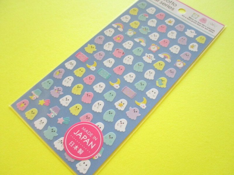 Photo1: Kawaii Cute Stickers Sheet Gaia *Pastel Ghost 2 (468149) (1)