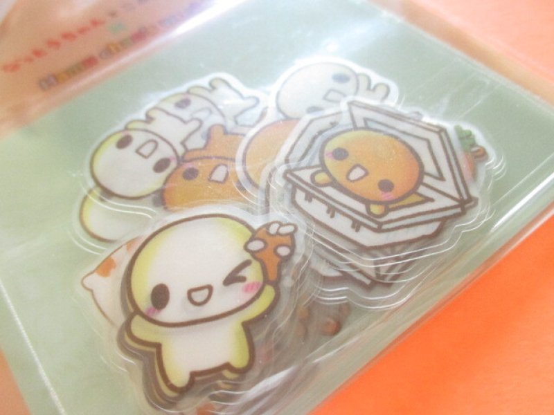Photo1: Kawaii Cute Cheerful Collect Sticker Flakes Sack Crux ＊なっとうちゃん×Hamu-chan's world (134042)
