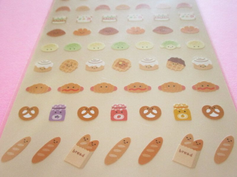 Photo2: Kawaii Cute たべられ隊 Stickers Sheet Gaia *Bread (466798-2, or 467871)