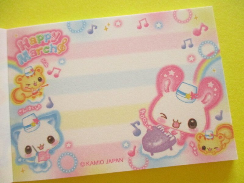 Photo2: Kawaii Cute Mini Memo Pad Kamio Japan *Happy March (228724)