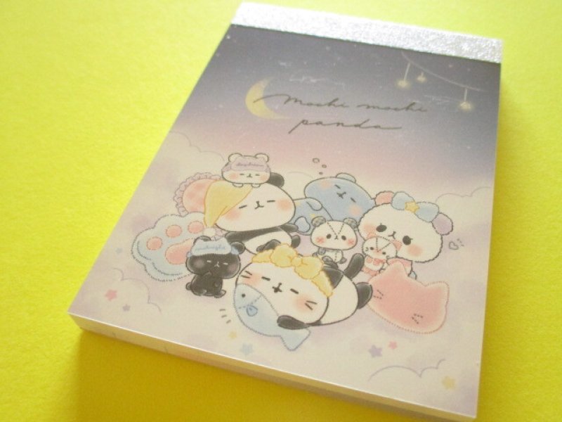 Photo1: Kawaii Cute Mini Memo Pad Mochi Mochi Panda Kamio Japan *Pajama Party (228199) (1)