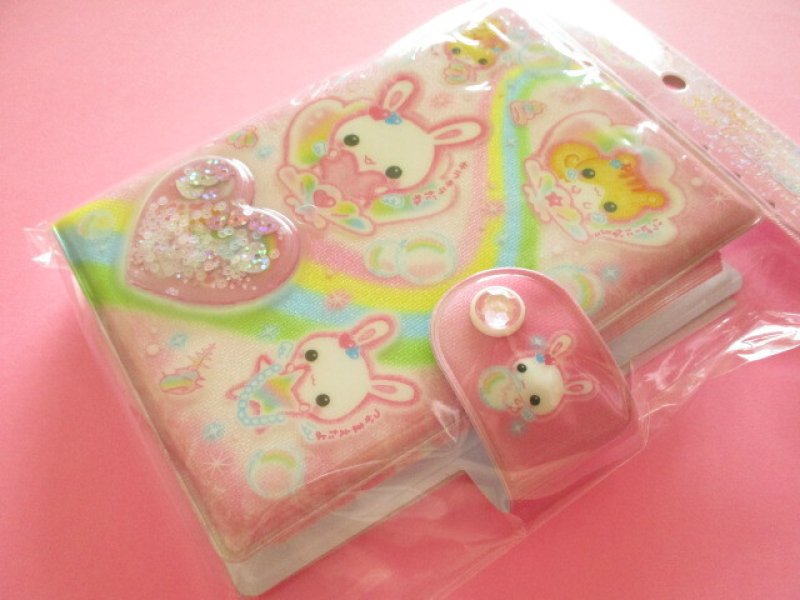 Photo1: Kawaii Cute シャカシャカ Capsule Seal Binder Crux *フワフワらびちゃん (133373)  (1)