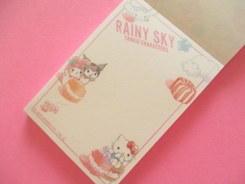 Photo1: Kawaii Cute Mini Memo Pad Sanrio Characters Crux *Rainy Sky (306646)