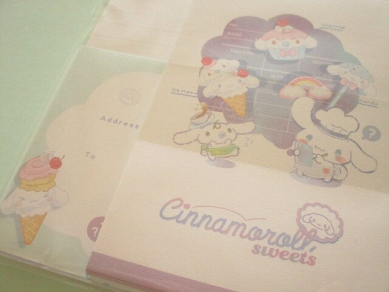 Photo2: Kawaii Cute Letter Set Cinnamoroll Cute Model *Waiter Time (306663)