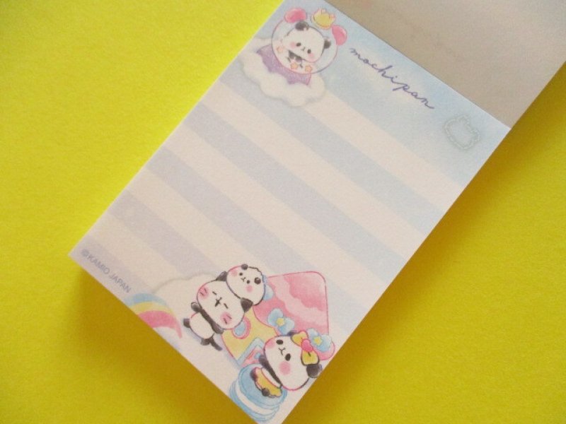 Photo1: Kawaii Cute Mini Memo Pad Mochi Mochi Panda Kamio Japan *Mochi Pan Town (228198)