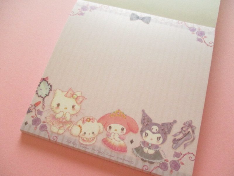 Photo3: Kawaii Cute Medium Memo Pad Sanrio Characters × たけい みき Miki Takei Clothes Pin *Fairina (MM-84057) 