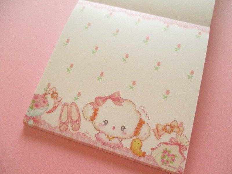 Photo3: Kawaii Cute Medium Memo Pad Cogimyun × たけい みき Miki Takei Clothes Pin *Cutie (MM-84056)