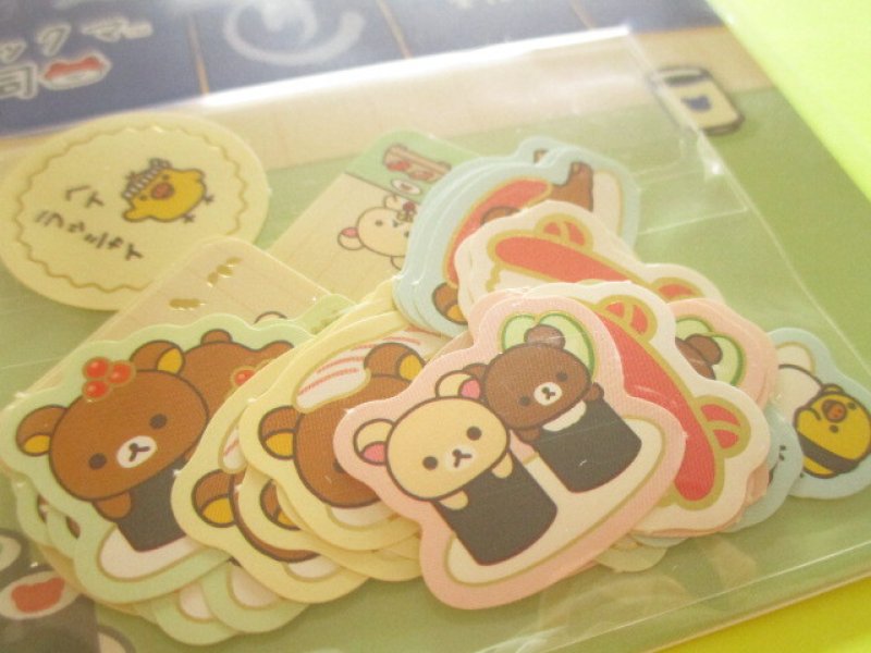 Photo1: Kawaii Cute Seal Bits Sticker Flakes Sack おすし雑貨 San-x *Rilakkuma (SE69501)