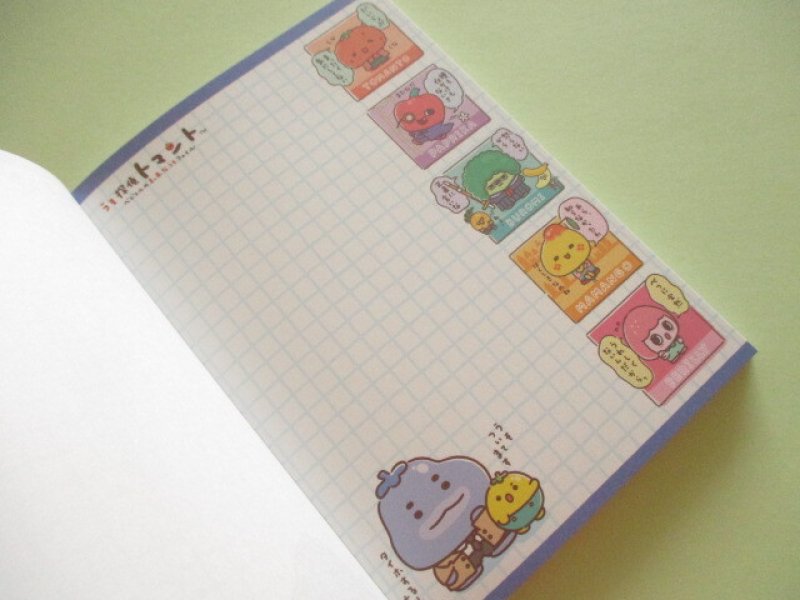 Photo1: Kawaii Cute Large Memo Pad うそ探偵 Tomanto San-x *まっ赤なうそだ!トマトのようにね! (MH28902)