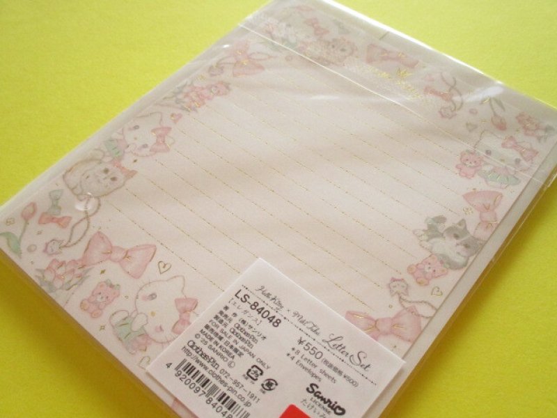 Photo3: Kawaii Cute Letter Set Hello Kitty × たけい みき Miki Takei Clothes Pin *Elegance (LS-84048)