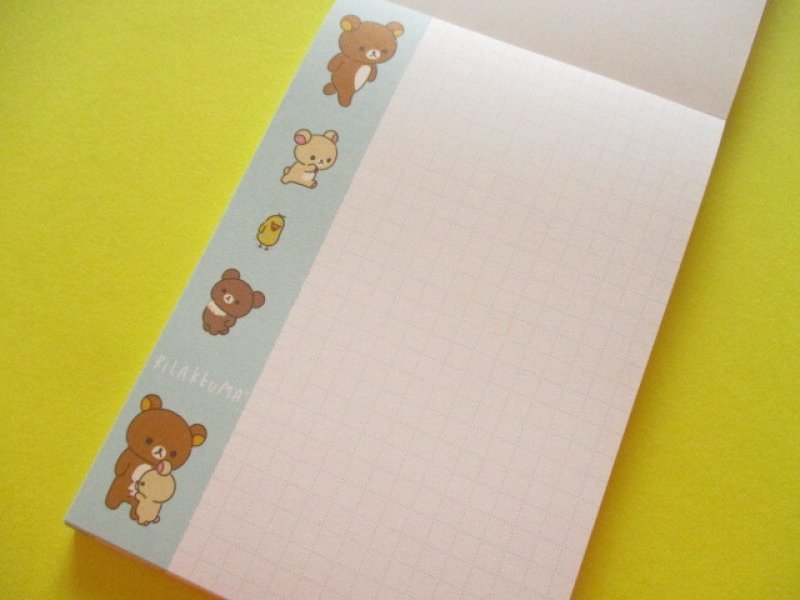 Photo1: Kawaii Cute Large Memo Pad Rilakkuma San-x *stay with me (MH28001)