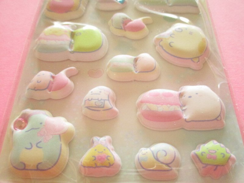 Photo2: Kawaii Cute Funi Funi Puffy Stickers Sheet San-x *Sumikkogurashi (SE69804)