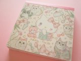 Photo: Kawaii Cute Medium Memo Pad Hello Kitty × たけい みき Miki Takei Clothes Pin *Elegance (MM-84052) 