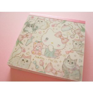 Photo: Kawaii Cute Medium Memo Pad Hello Kitty × たけい みき Miki Takei Clothes Pin *Elegance (MM-84052) 