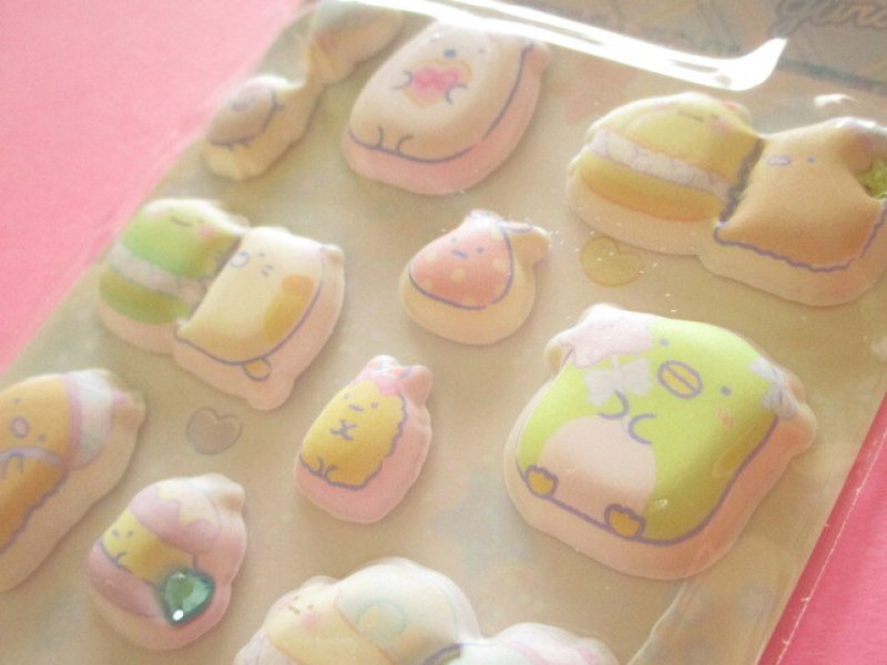 Photo3: Kawaii Cute Funi Funi Puffy Stickers Sheet San-x *Sumikkogurashi (SE69804)