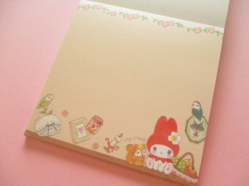 Photo3: Kawaii Cute Medium Memo Pad My Melody × たけい みき Miki Takei Clothes Pin *Little Red (MM-84055) 