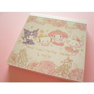Photo: Kawaii Cute Medium Memo Pad Sanrio Characters × たけい みき Miki Takei Clothes Pin *Fairina (MM-84057) 