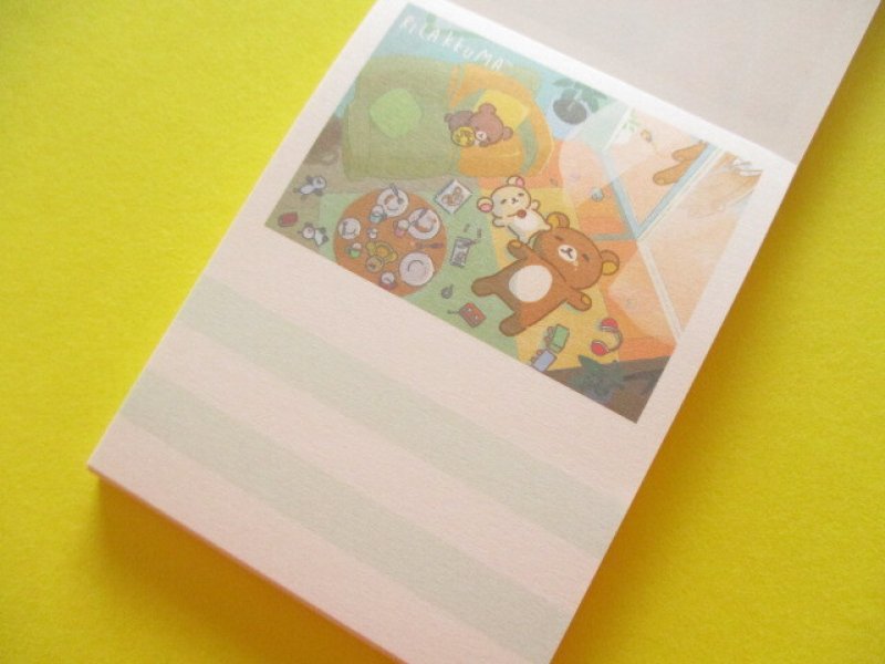 Photo1: Kawaii Cute Mini Memo Pad Rilakkuma San-x *stay with me (MH28101-2)