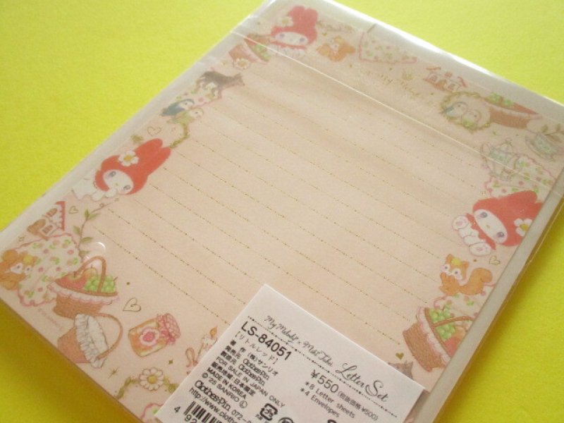 Photo3: Kawaii Cute Letter Set My Melody × たけい みき Miki Takei Clothes Pin *Little Red (LS-84051)